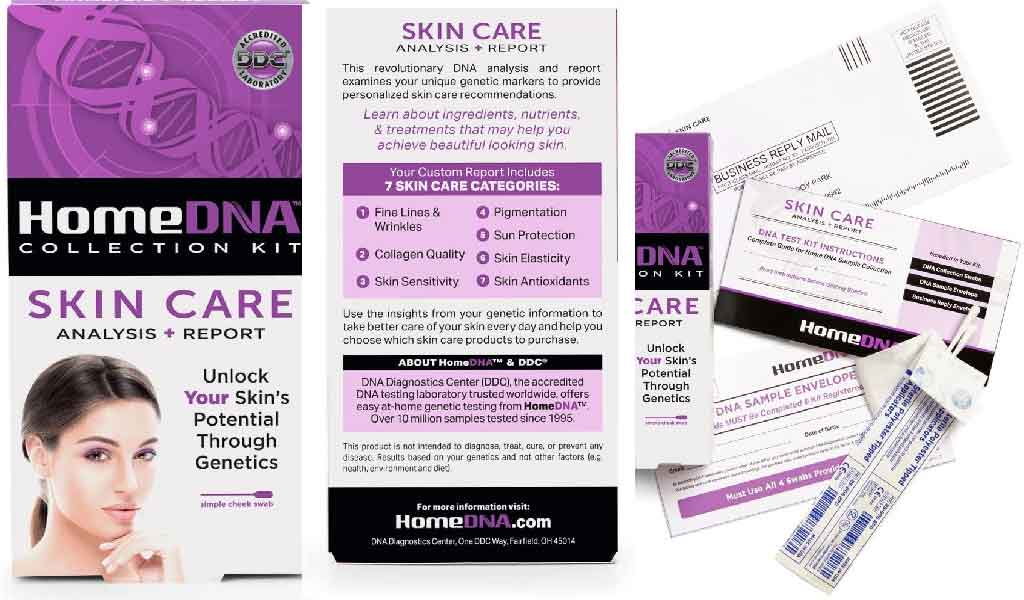 Health monitoring devices: HomeDNA Skin Care Test 