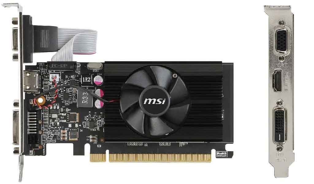 MSI Gaming GeForce GT 710 2GB GDRR3 64-bit HDCP Support DirectX 12